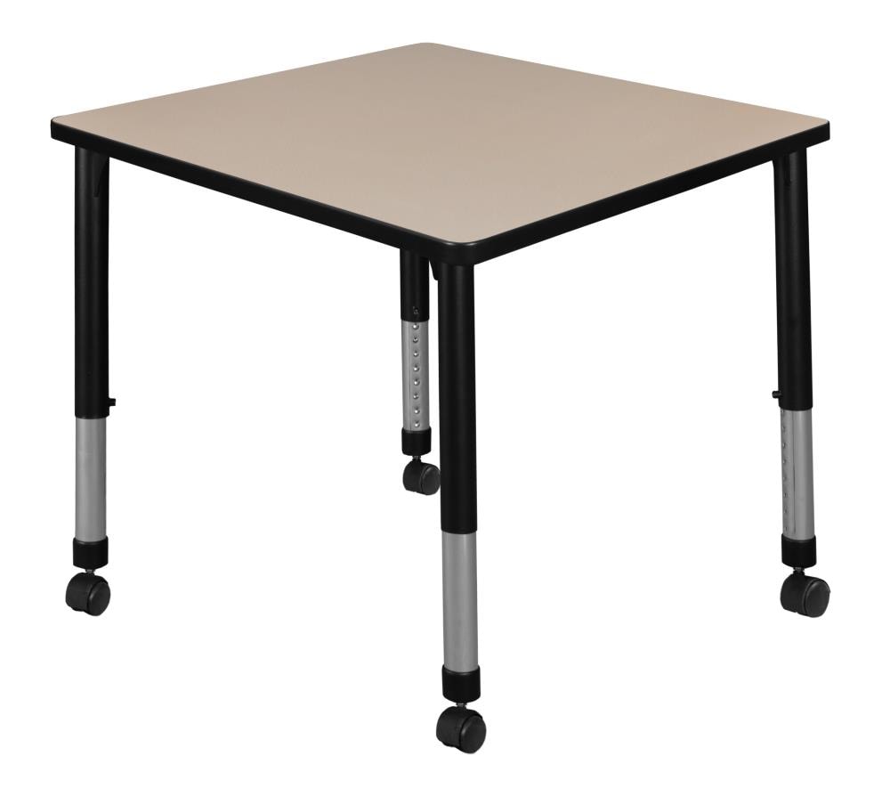 Regency TB3030BEAPCBK Classroom Tables Off-white 4-Person Training Table (30-in W x 34-in H)