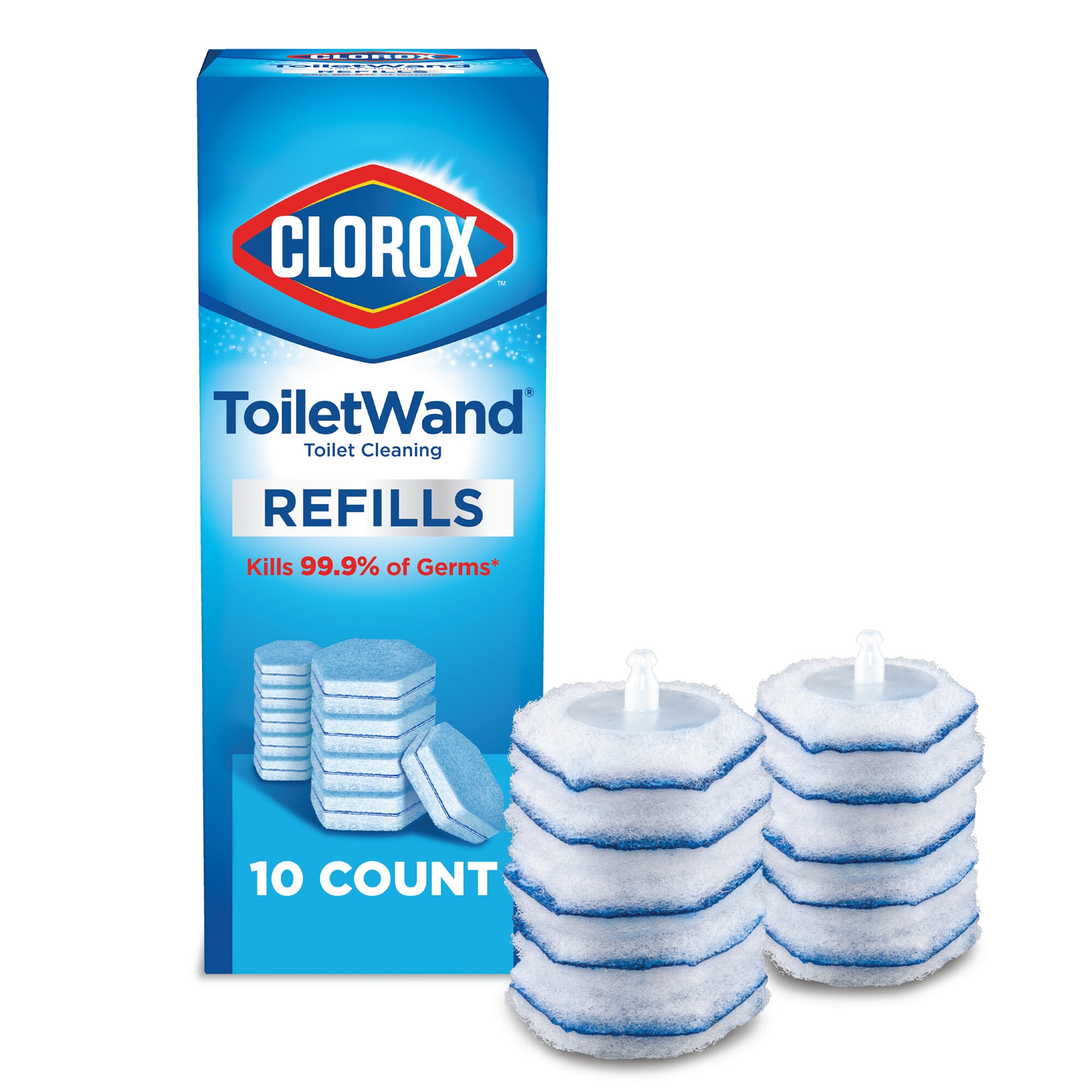 Clorox 4460001717 ToiletWand Disinfecting Refills 10-Count Toilet Bowl Cleaner Refill