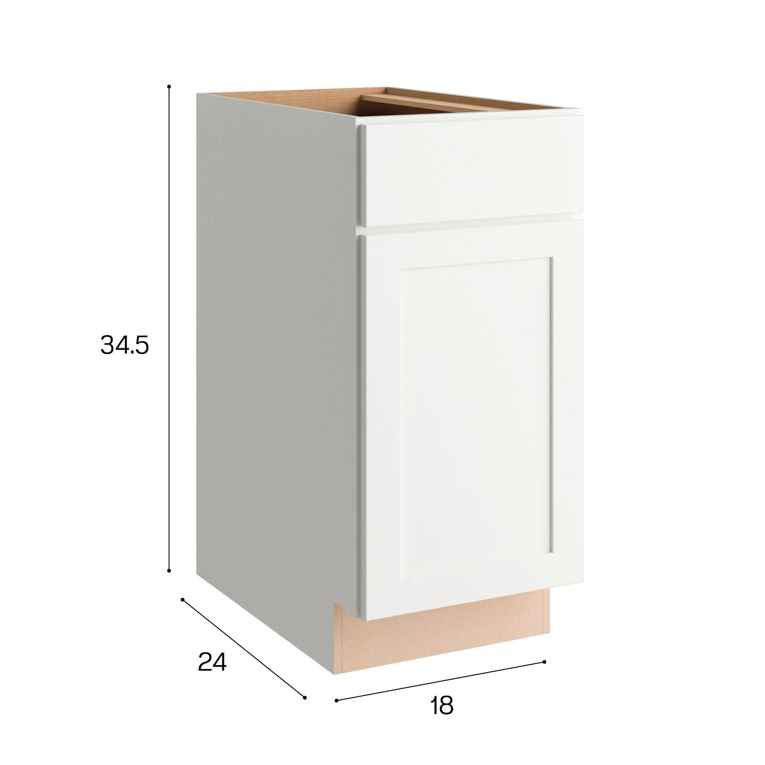 Project Source BWB18W Cabinets-Kitchen - View #3