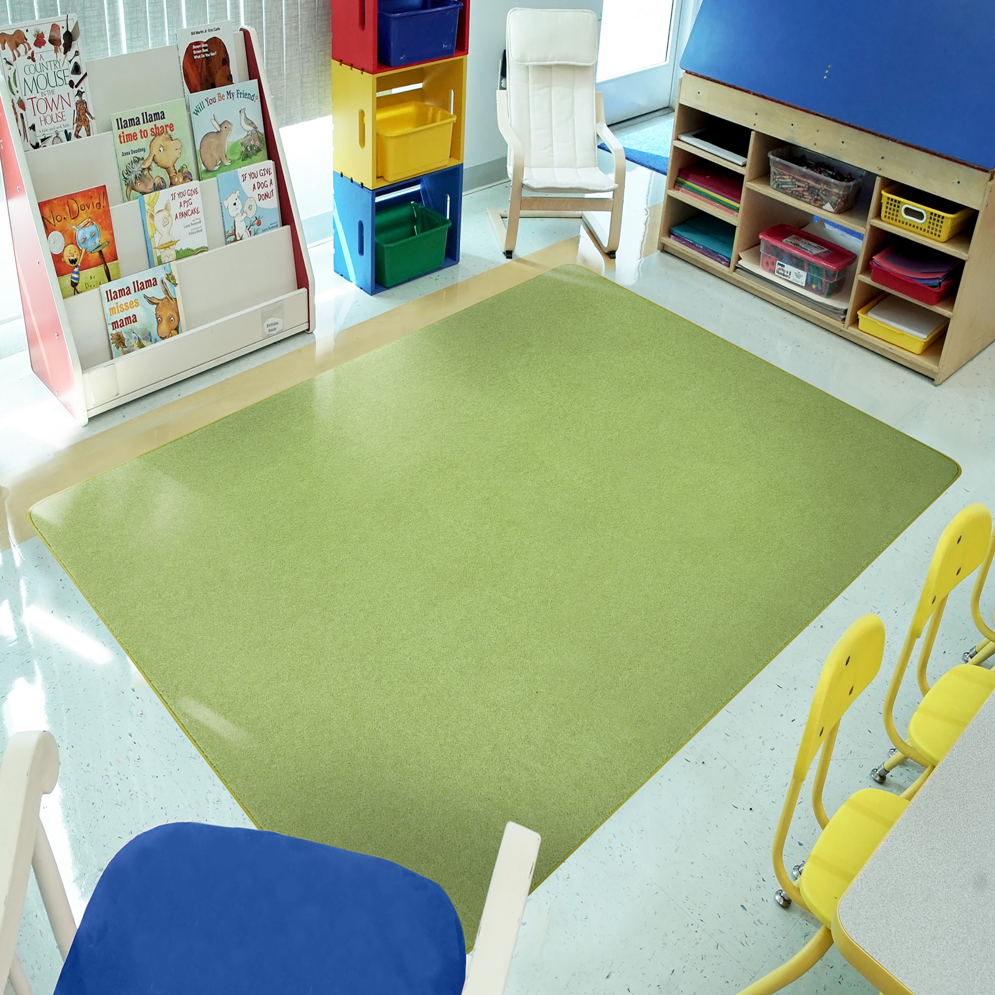 Joy Carpets 623S-09 Kid Essentials Tufted Nylon Onyx Rectangular Indoor Abstract Area rug