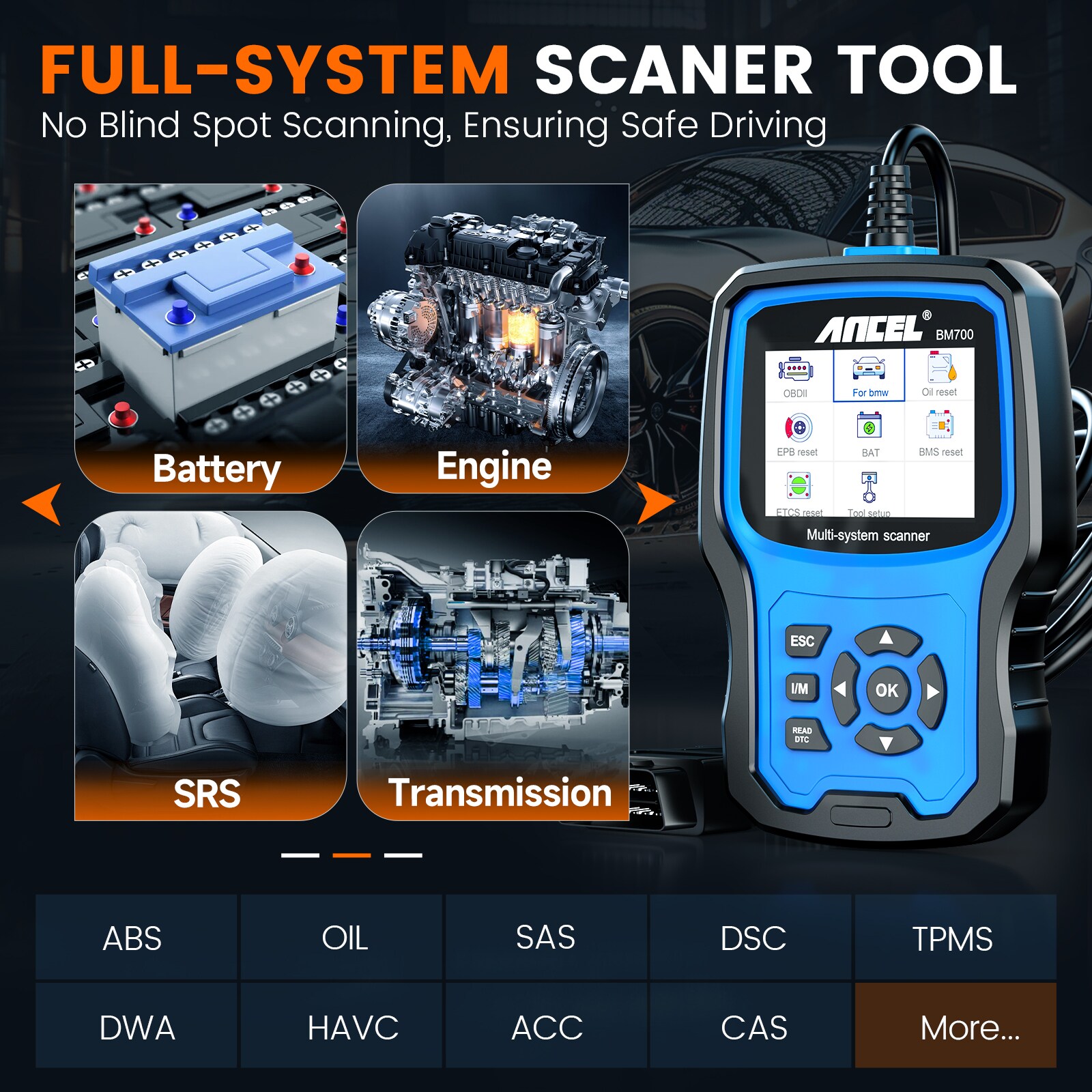 ANCEL BM700 Auto-Diagnostic-Testing-Tools - View #14