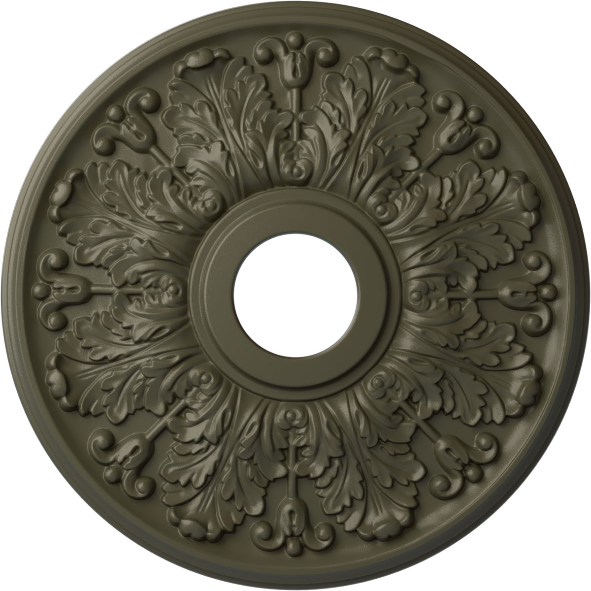 Ekena Millwork CM16APWHF Apollo 16.5-in W x 16.5-in L Painted Witch Hazel Polyurethane Whole Ceiling Medallion