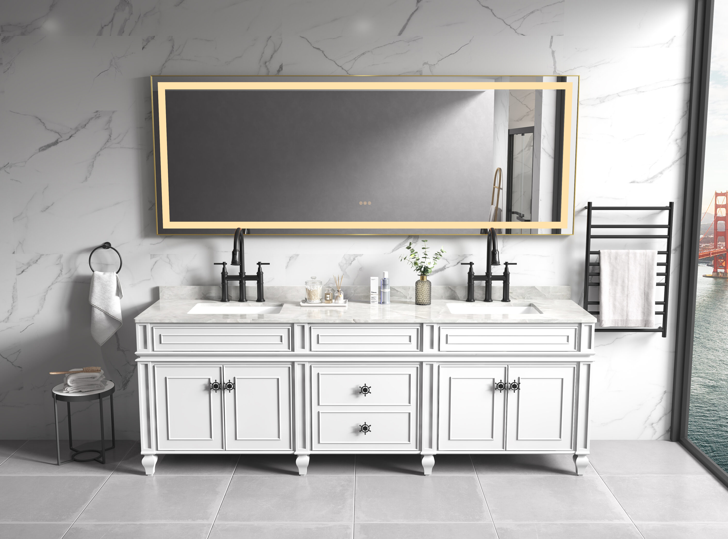 Vacolite KP-996-1BG Framed-Bath-Mirrors - View #4