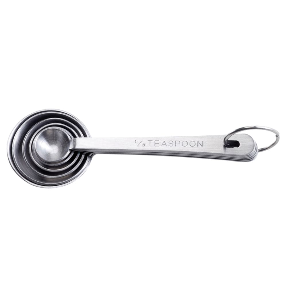 HIC Kitchen  Stainless Steel Measuring Spoon Set 6 Piece Dishwasher Safe