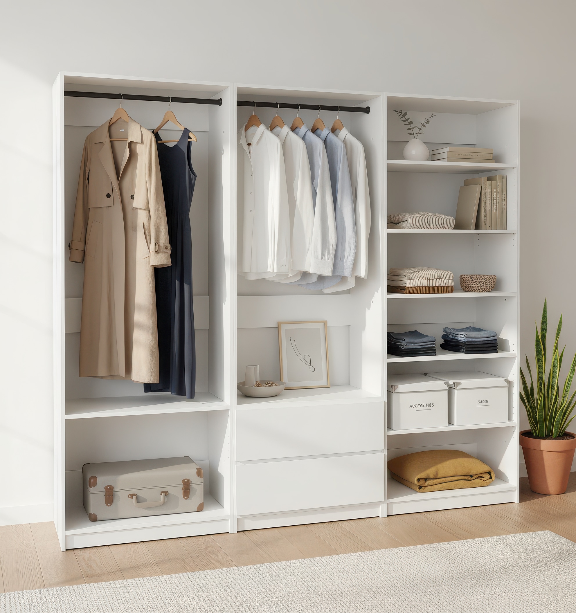 LOVMOR SF-J-B040S00141 Wood-Closet-Shelves - View #3