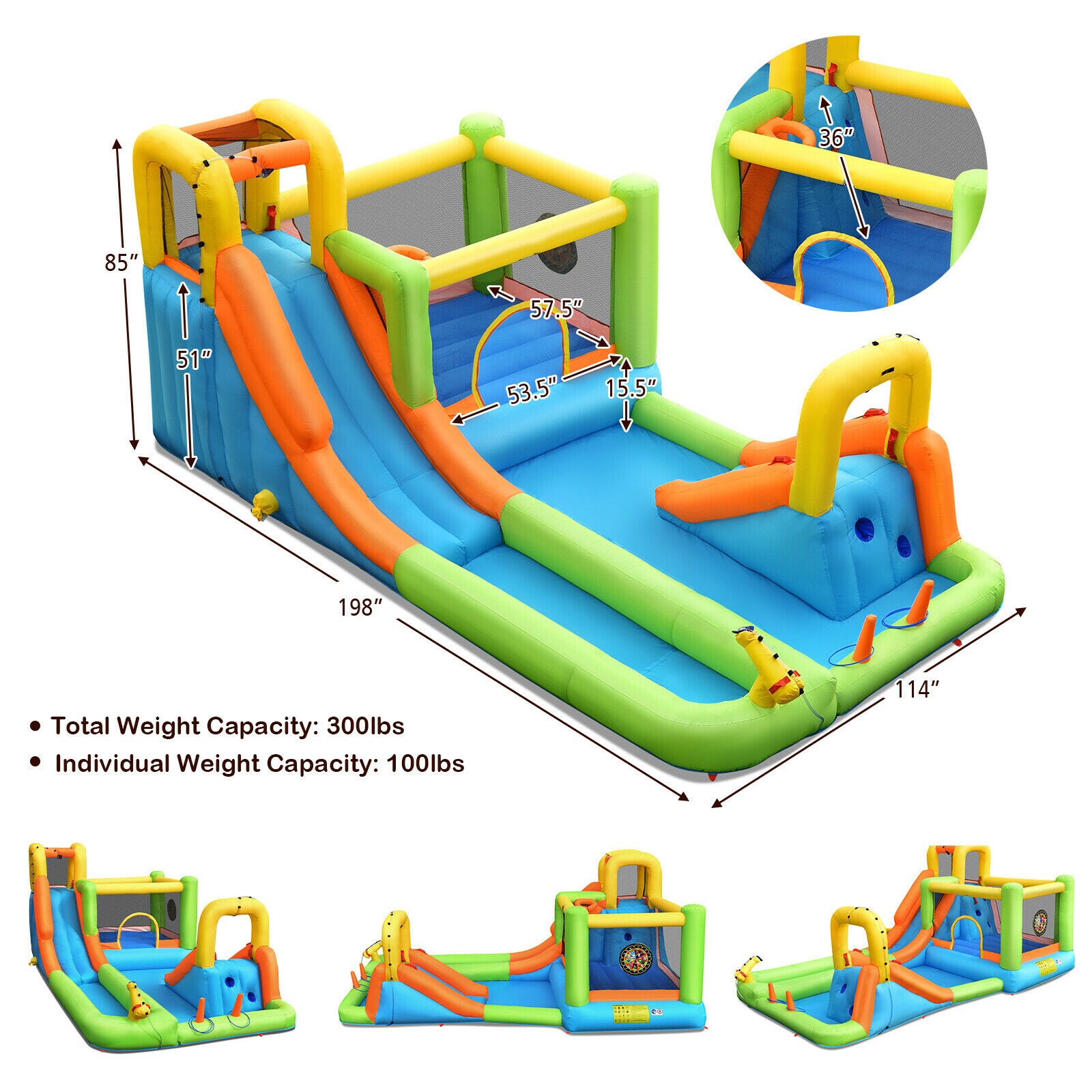 Slickblue D-CO-45607PO Bounce-Houses - View #6