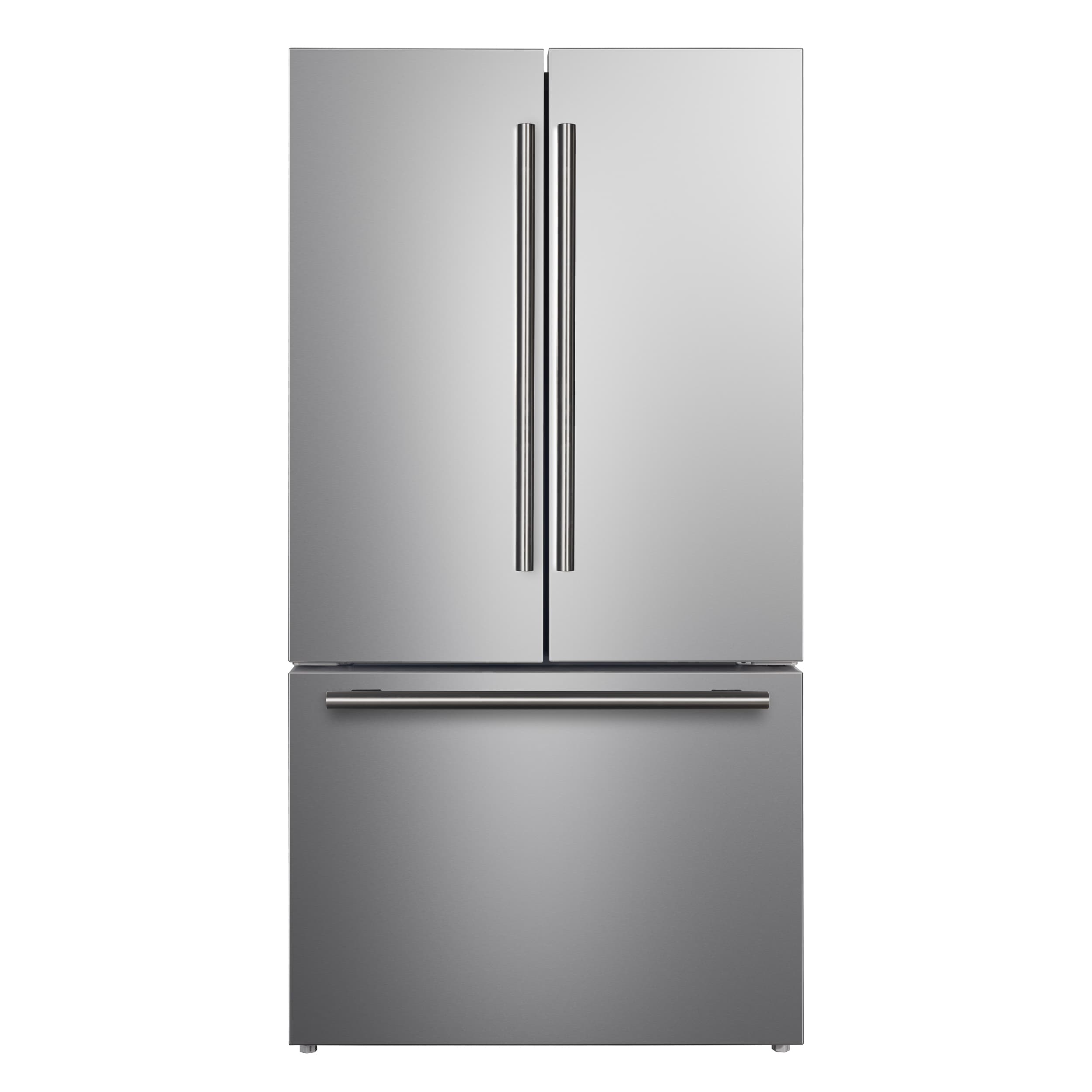 FORNO Standard-Depth Rivello 27.4-cu ft 3 -Door 36-in Wide French Door Refrigerator with Ice Maker with Ice Dispenser ( Stainless steel ) ENERGY STAR Certified #FFFFD1783-36S