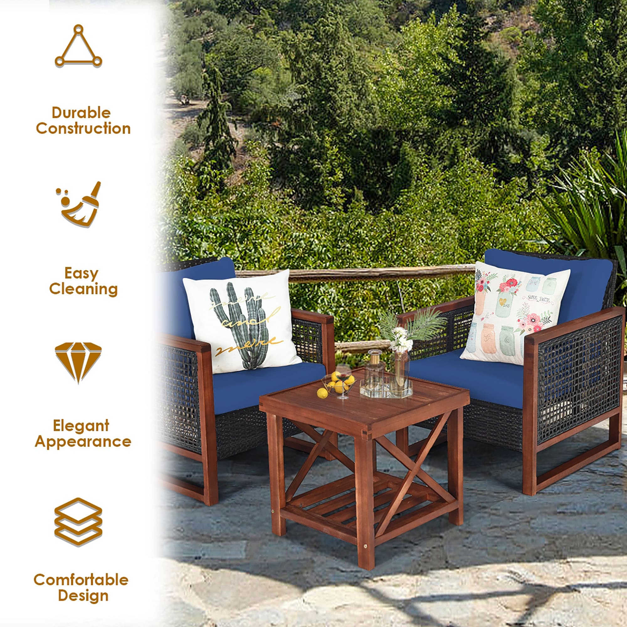CASAINC CEW-HZ001-GR Patio-Conversation-Sets - View #10