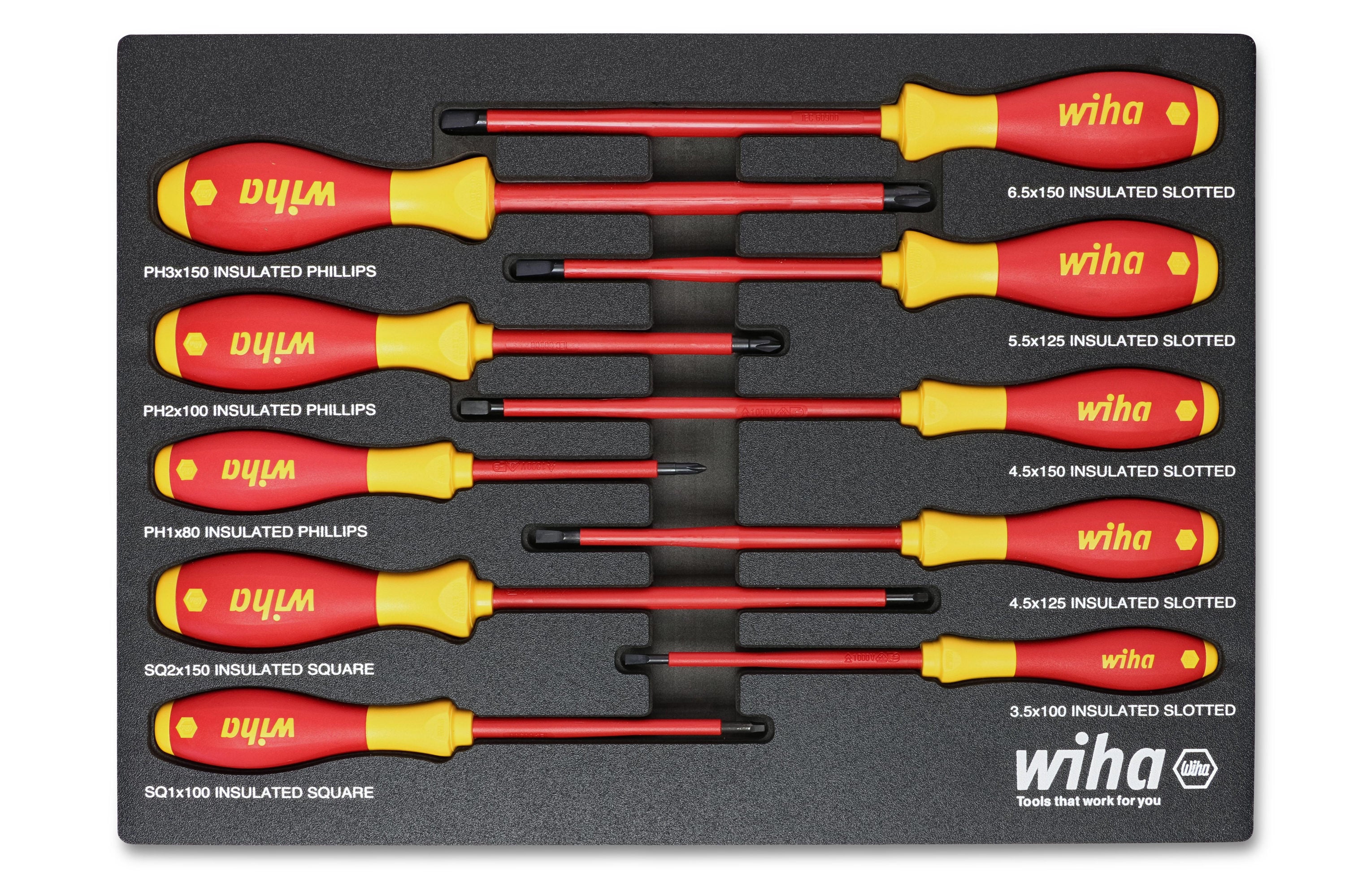 Wiha 10-Piece Composite Handle Insulated Assorted Screwdriver Set in the  Screwdrivers department at