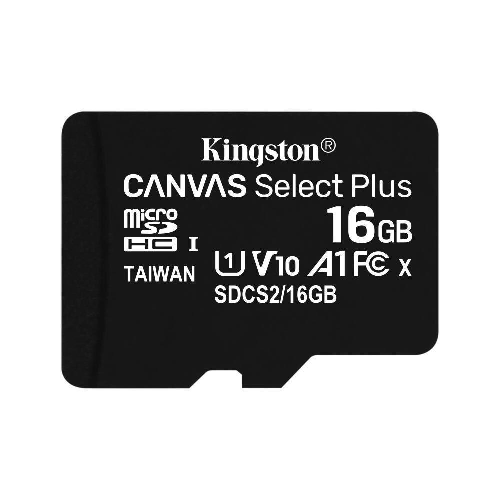 Kingston SYBA165817  SDCS2-16GBSP 16Gb Micsdhc Canvas Select Plus Memory Card, 100R- A1