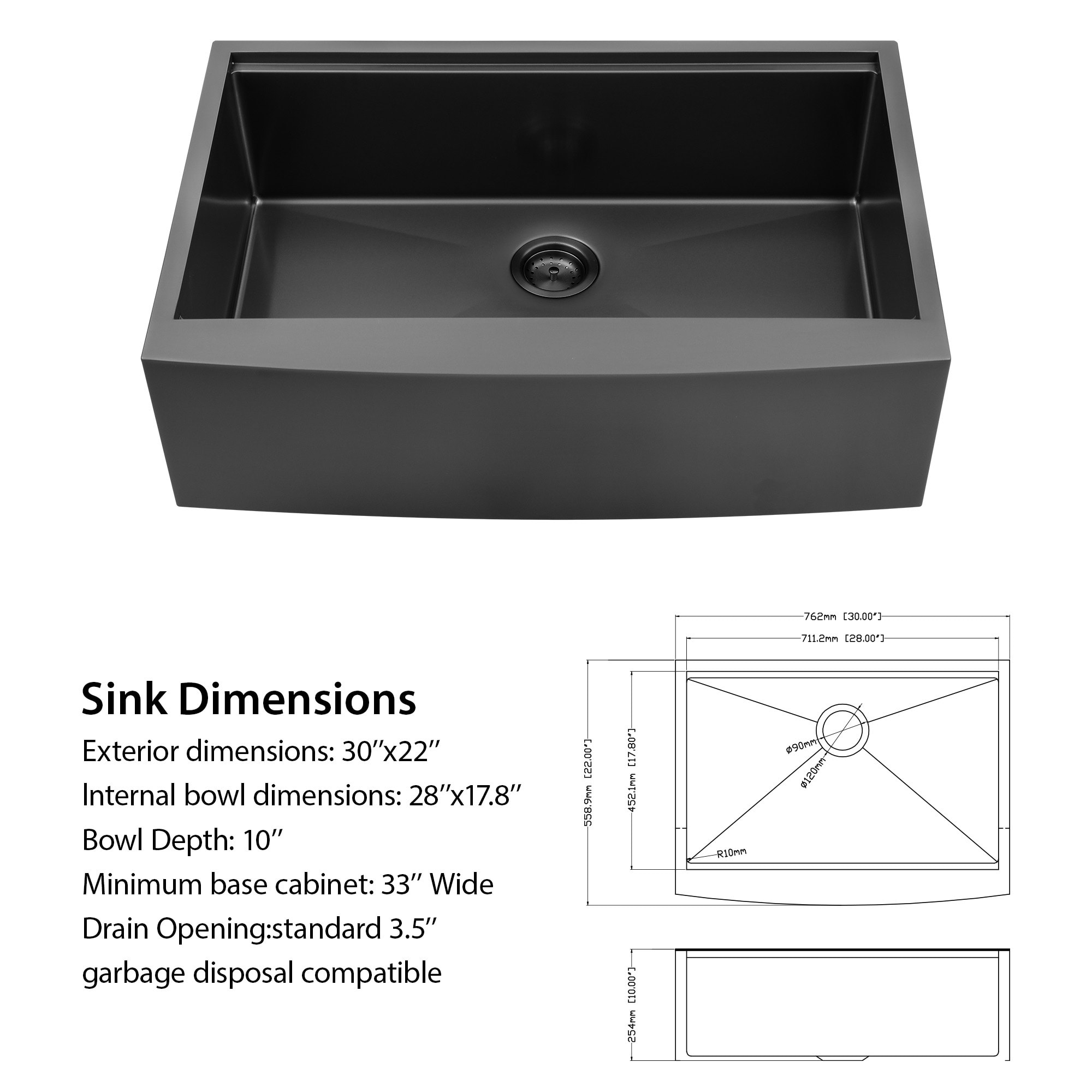 Lordear H-LABS3022R1 Kitchen-Sinks - View #5