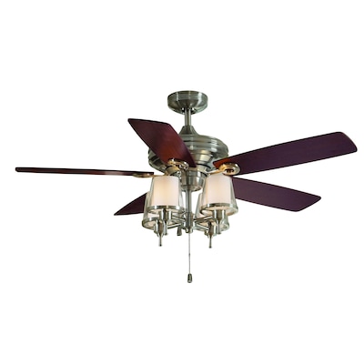 Allen Roth Drp 52in Altena Double Glass C In The Ceiling Fans Department At Com - Allen And Roth Ceiling Fan Light Bulb Replacement