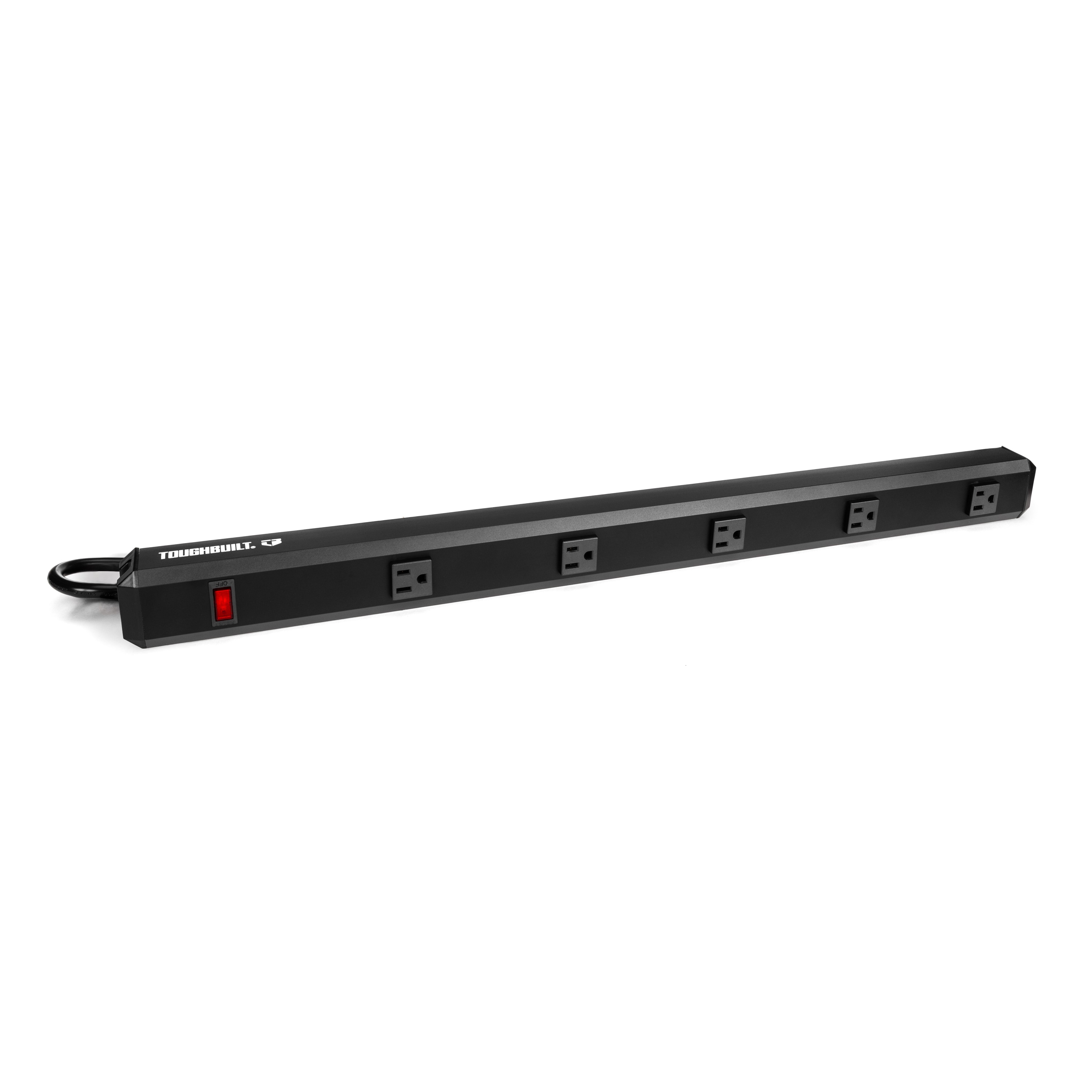 TOUGHBUILT TB-G1-A60-28 6-ft 5 -Outlet Indoor Black Power Strip