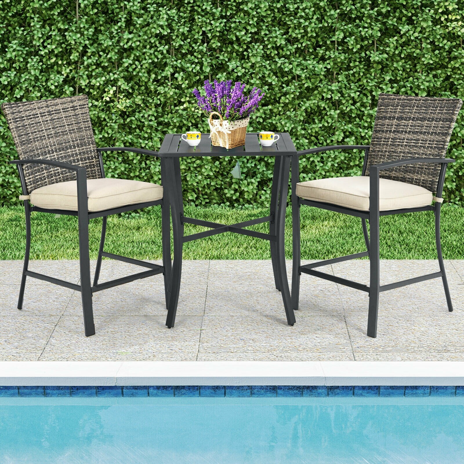 Forclover HYFE-10086GR Patio-Conversation-Sets - View #6
