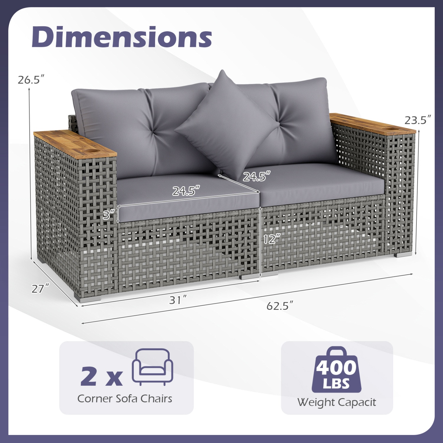 Slickblue D-CO-RG32157WH Patio-Sofas-Daybeds - View #4