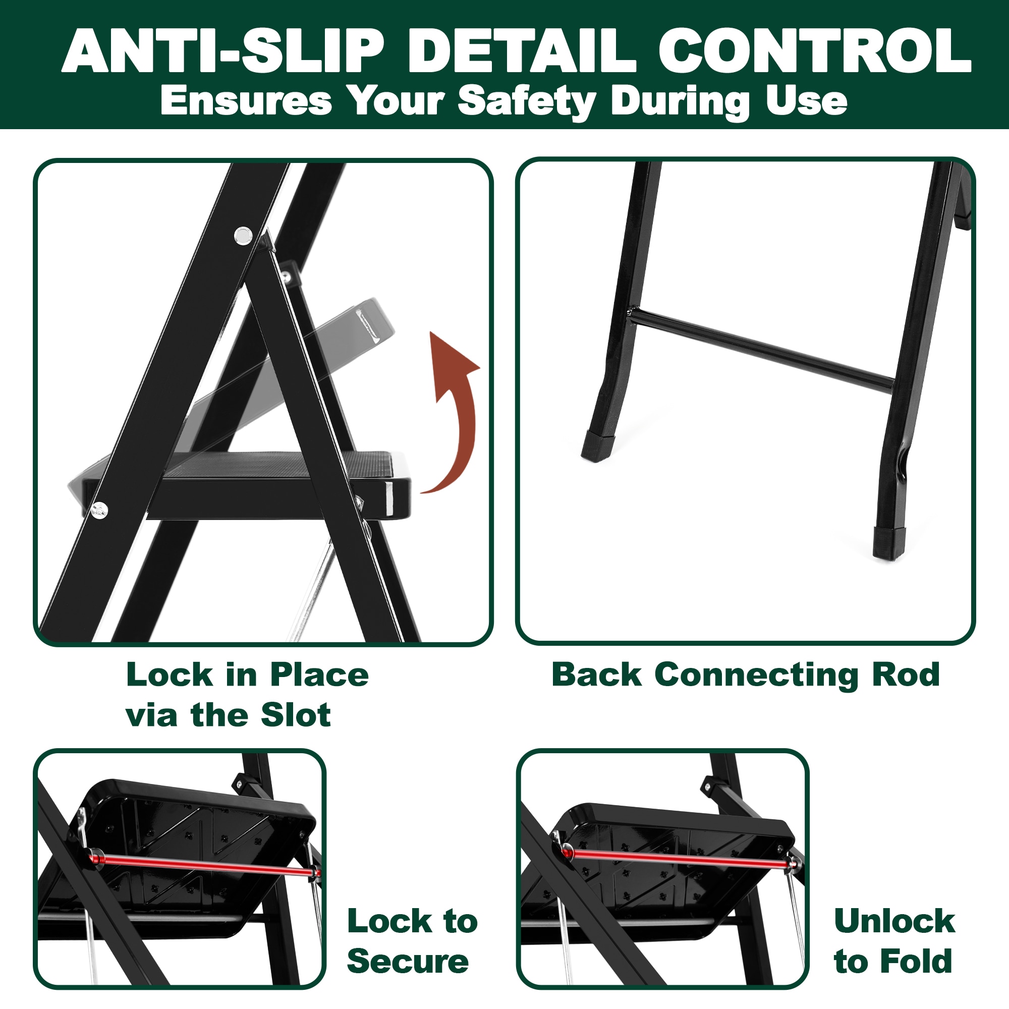 Huluwat T-F1-T2B Step-Ladders - View #5