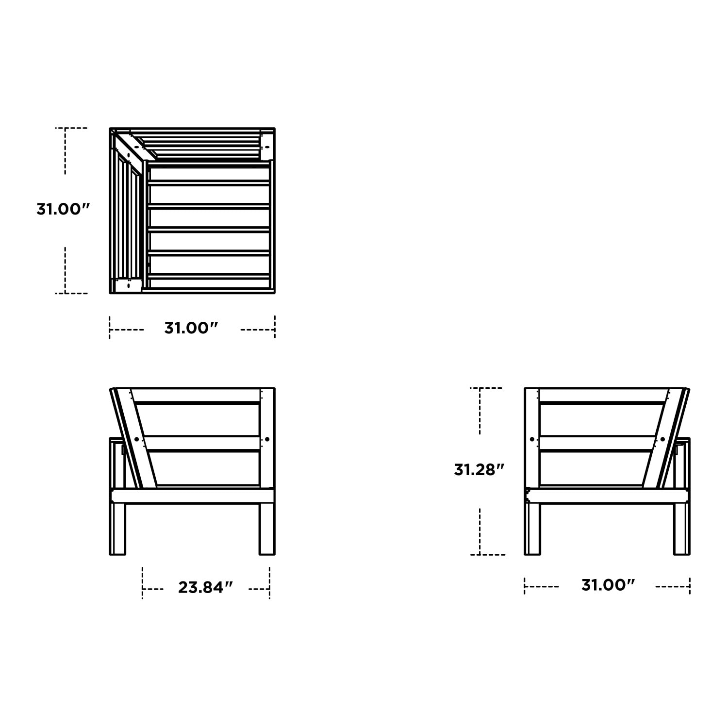 Trex Outdoor Furniture TXS784-2-CW164488 Patio-Sofas-Daybeds - View #7
