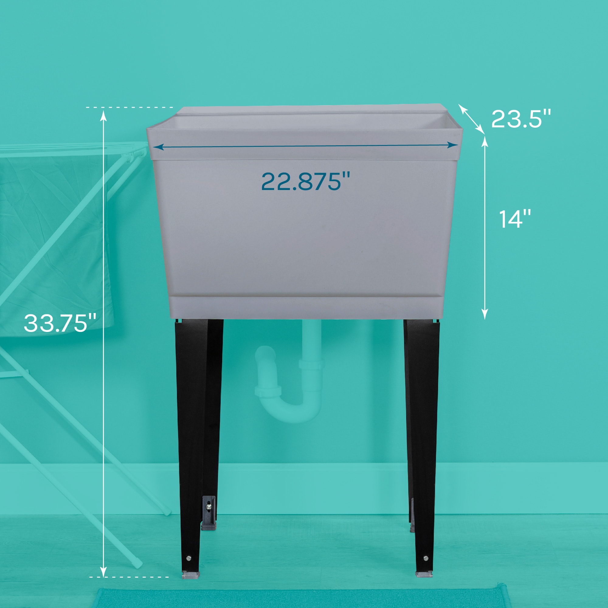 Cambridge Resources 040 US6502GRY Laundry-Tubs-Utility-Sinks - View #3