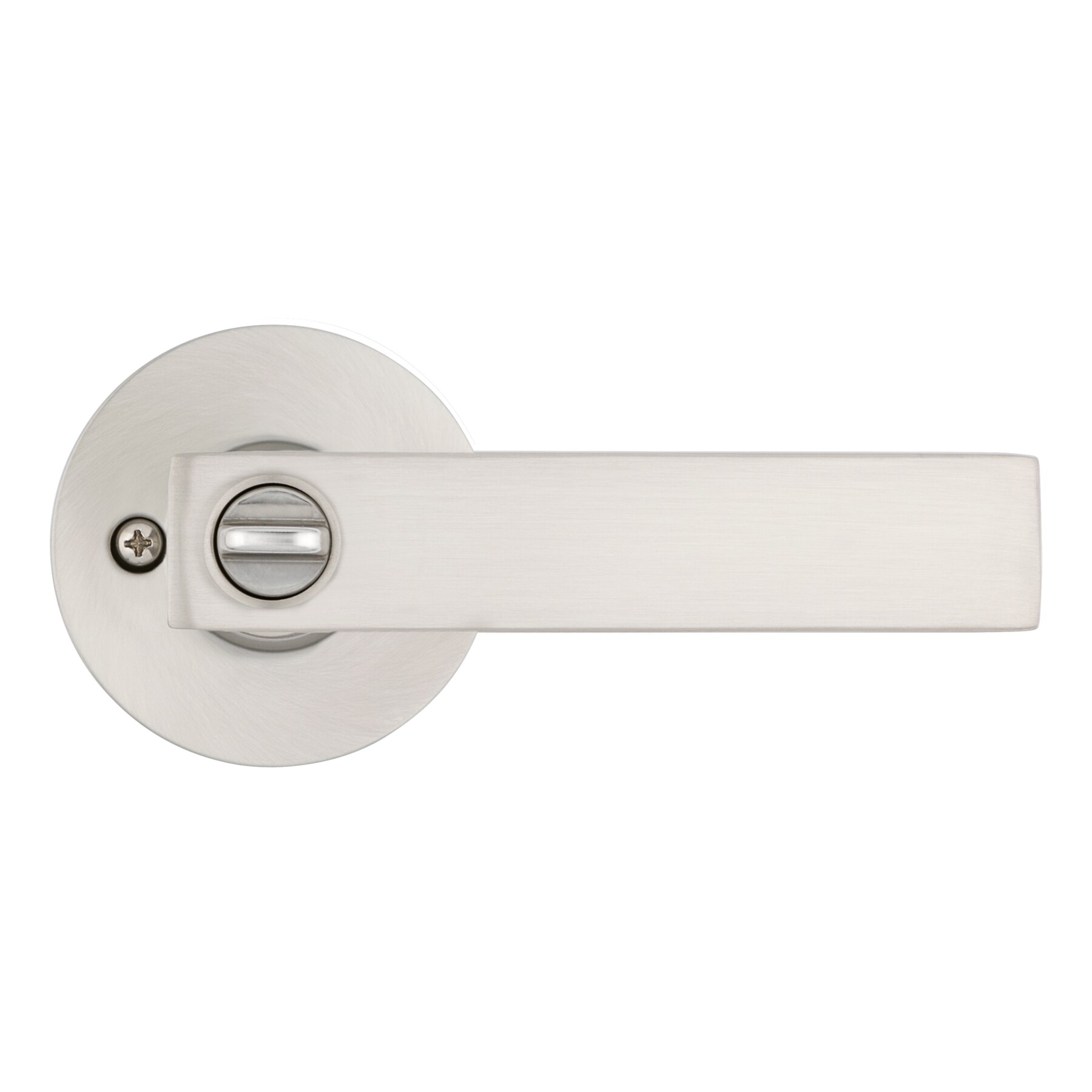 RELIABILT Dallas Satin Nickel Exterior Keyed Entry Door Handle in