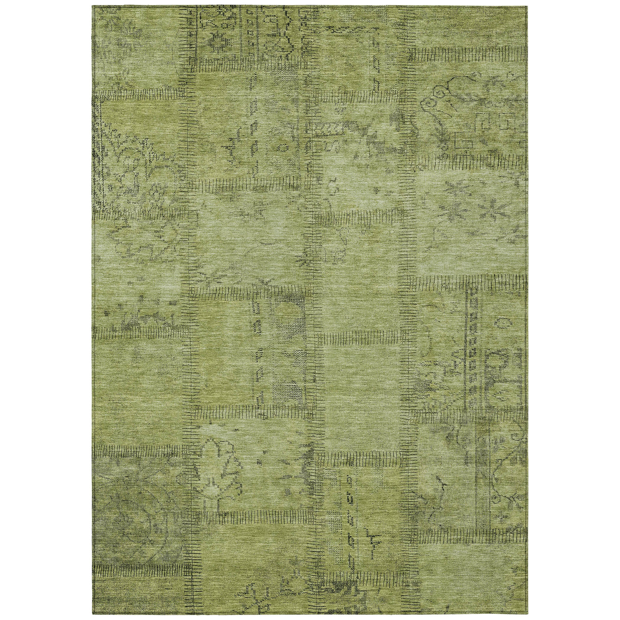 Addison Rugs ACN685FE3X5 Chantille ACN685FE 3 x 5 (ft) Polyester Fern Rectangular Indoor/Outdoor Geometric Machine washable Area rug