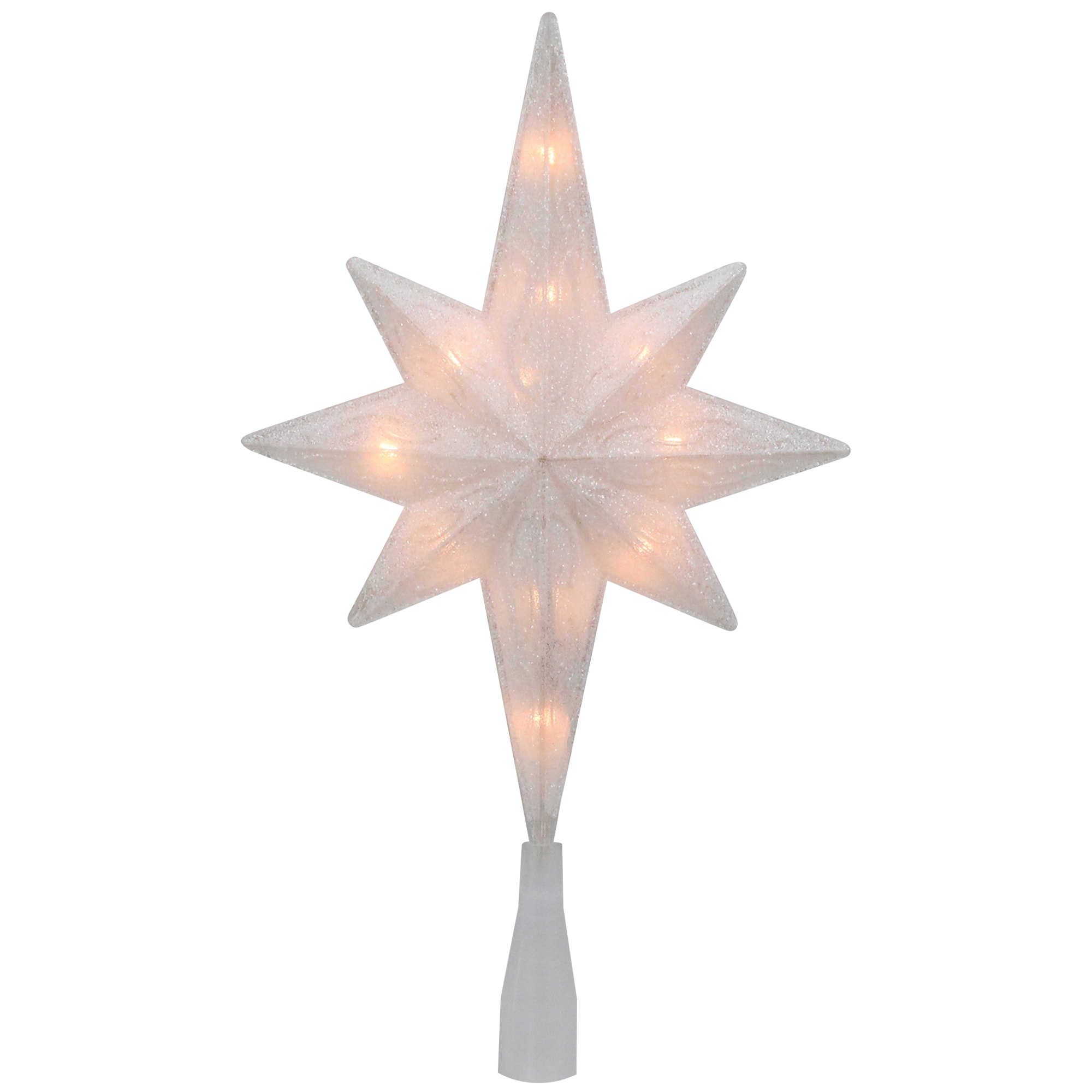 Northlight - 11-in Star White White Christmas Tree Topper
