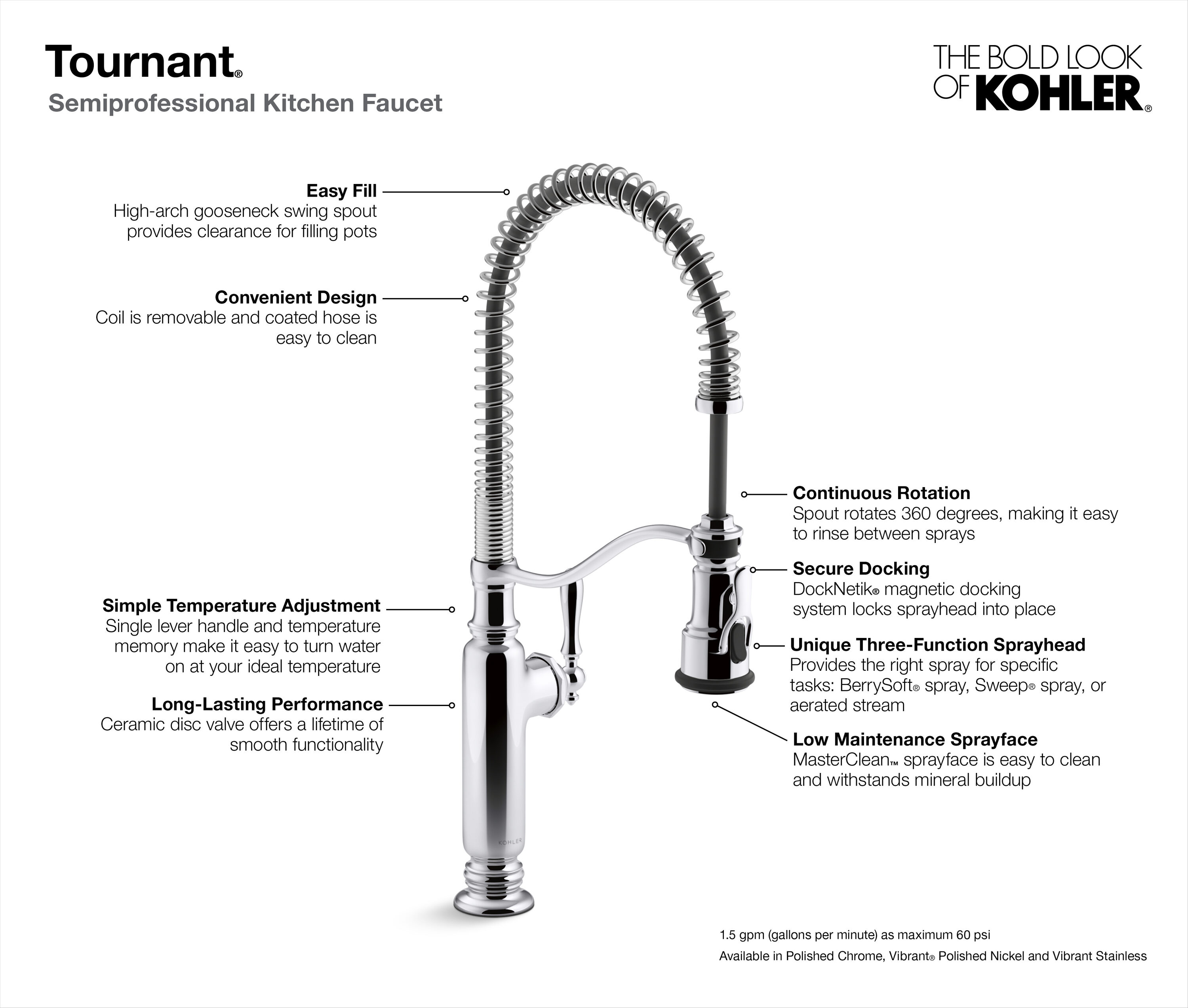 KOHLER 77515-BL Kitchen-Faucets - View #3