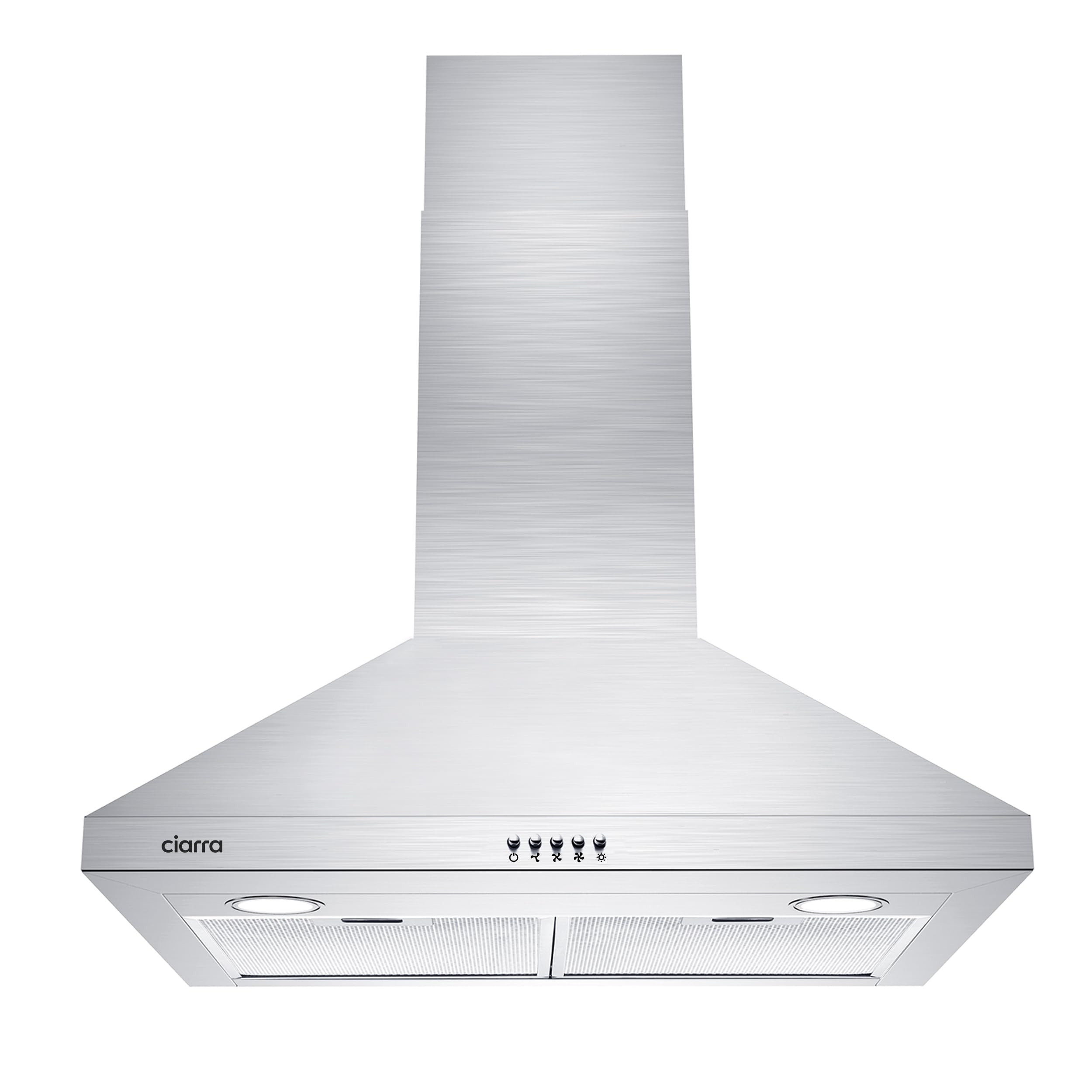 Jeremy Cass LSCIARDOE67 30 inch Ducted 450-CFM Stainless steel Wall-Mounted Range Hood