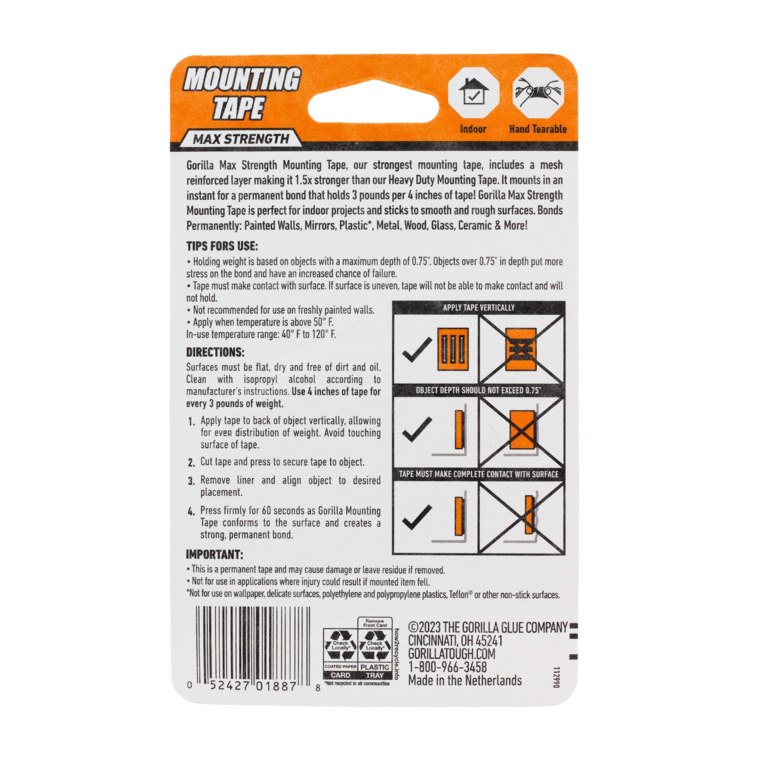 Gorilla 112961 Mounting-Tape - View #4