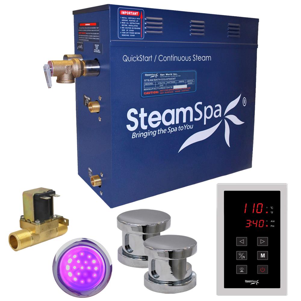 SteamSpa INT1200CH-A Indulgence 12000-Watt Chrome Steam Generator