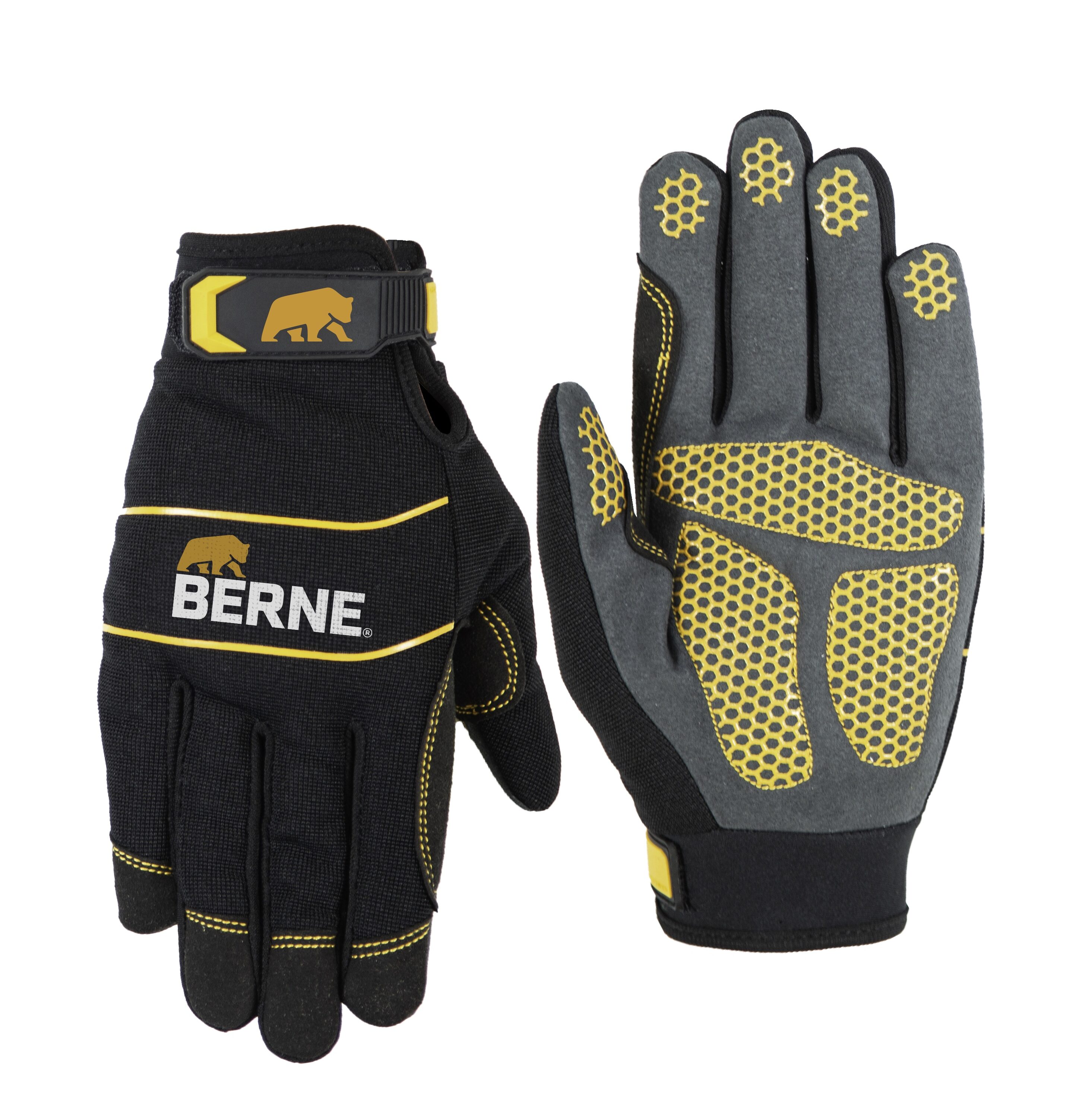 BERNE APPAREL GLV66BK400 Medium Polyester Leisure Gloves 1 -Pairs
