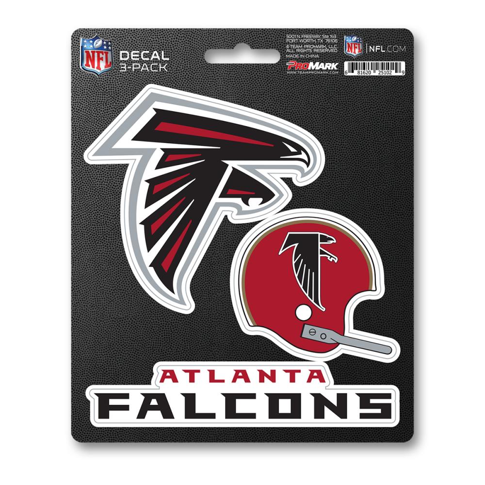 Team ProMark DST3NF02 Atlanta Falcons 3-Pack Decal Set