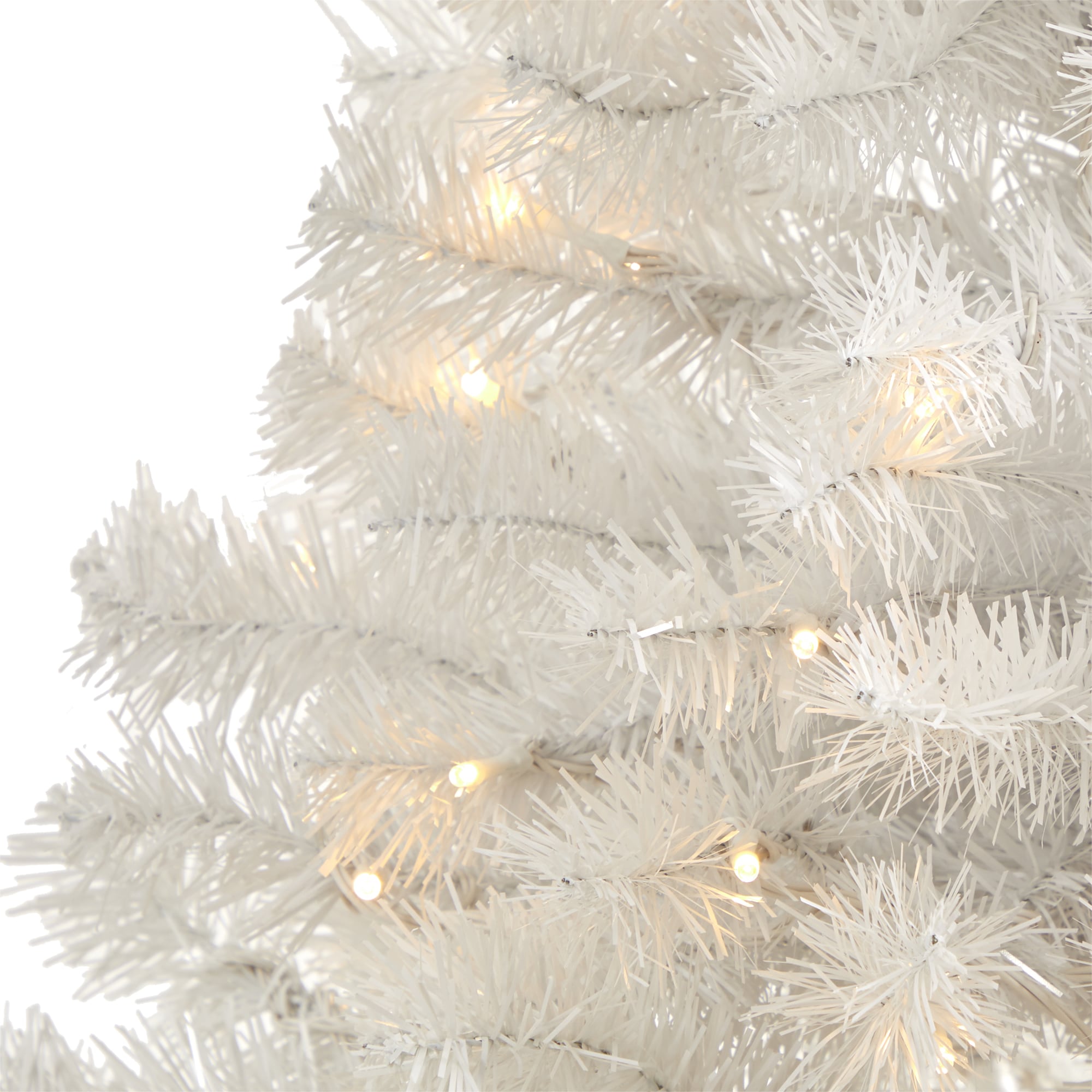 4ft pre lit white christmas best sale tree