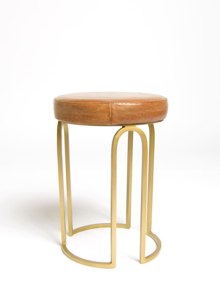 Best Home Fashion STOOL-PR03-LEATHER