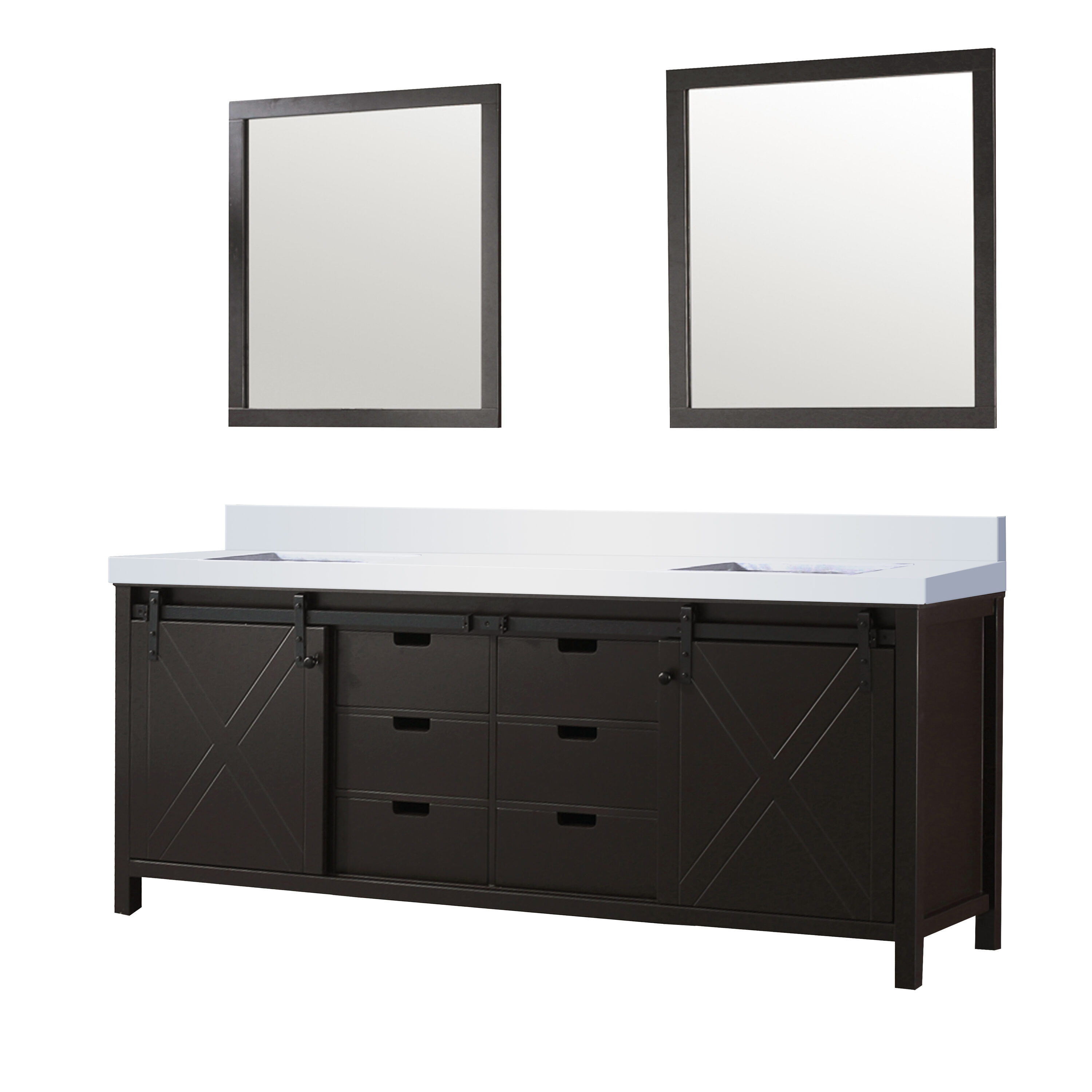 Lexora LVM84DC310 Bath-Vanity-Combo - View #3