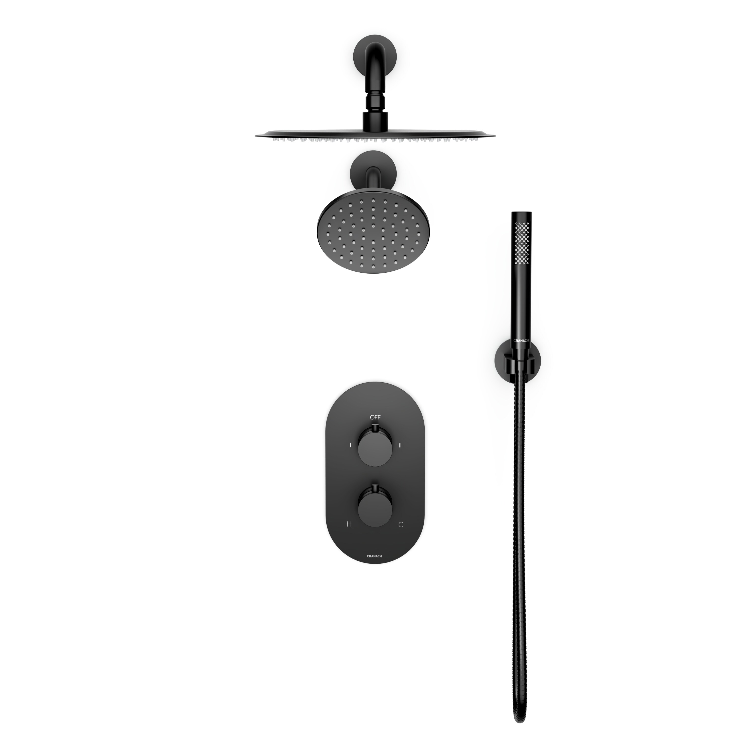 CRANACH C04.AN04.MB Showerhead-Bar-Panels - View #2