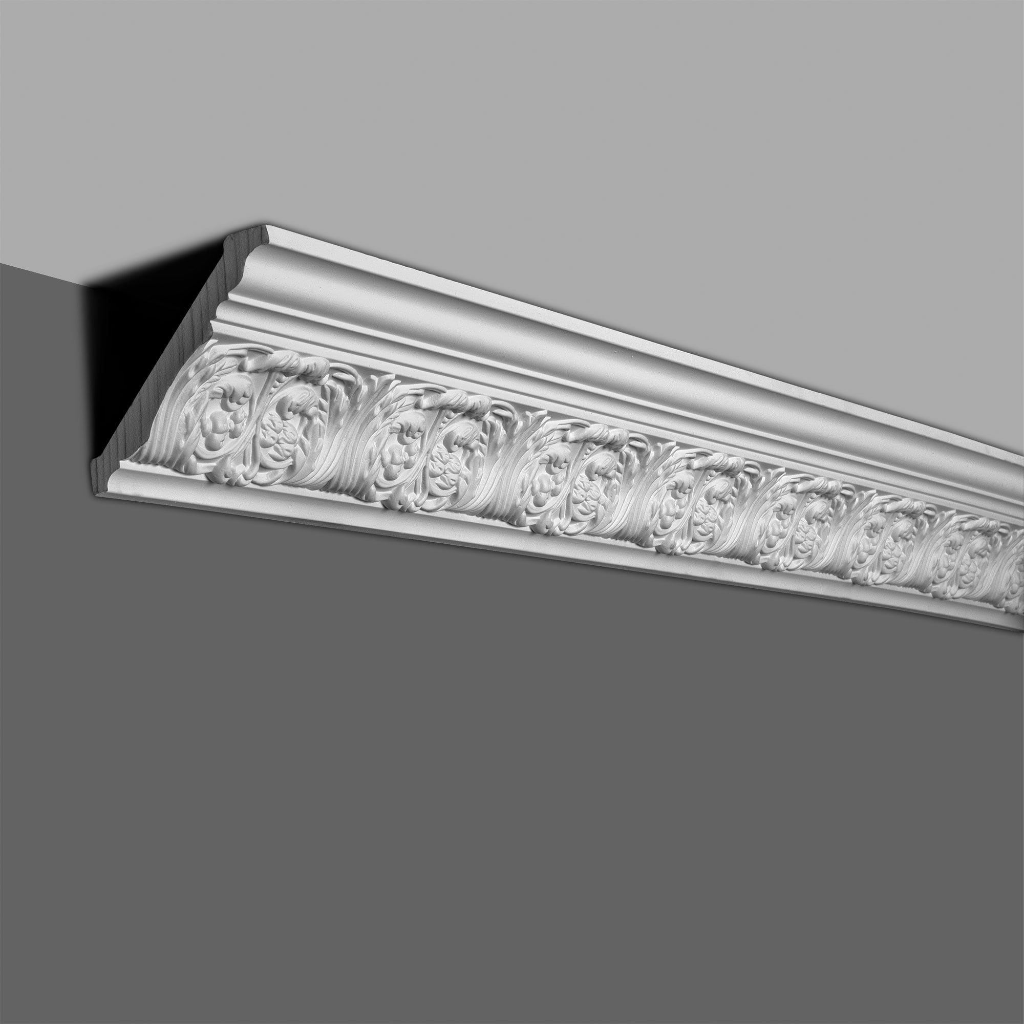 Architectural Products by Outwater 3P5.37.00706 8-ft Primed Polyurethane Crown Moulding 2.0 -Pack
