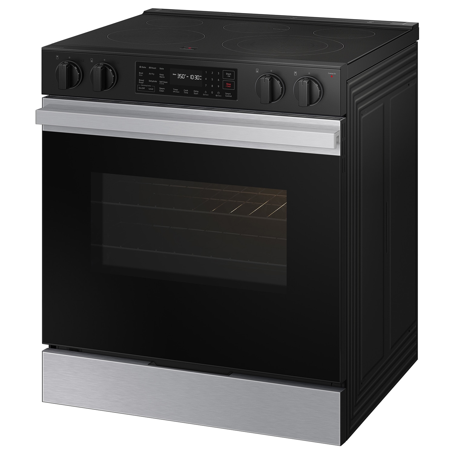 Samsung Bespoke 30-in Glass Top 5 Burners 6.3-cu ft Self & Steam ...