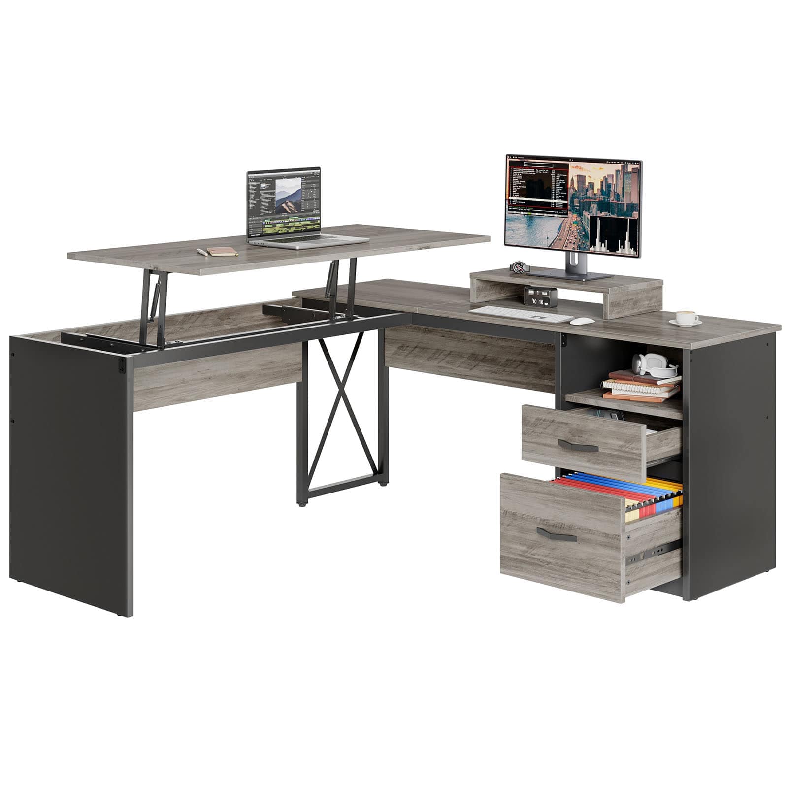 Bestier LOW-H100914E-GRYW desks - View #7