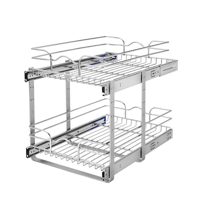 Rev A Shelf Two Tier Pull Out Baskets, Slide Out Vertical Shelves