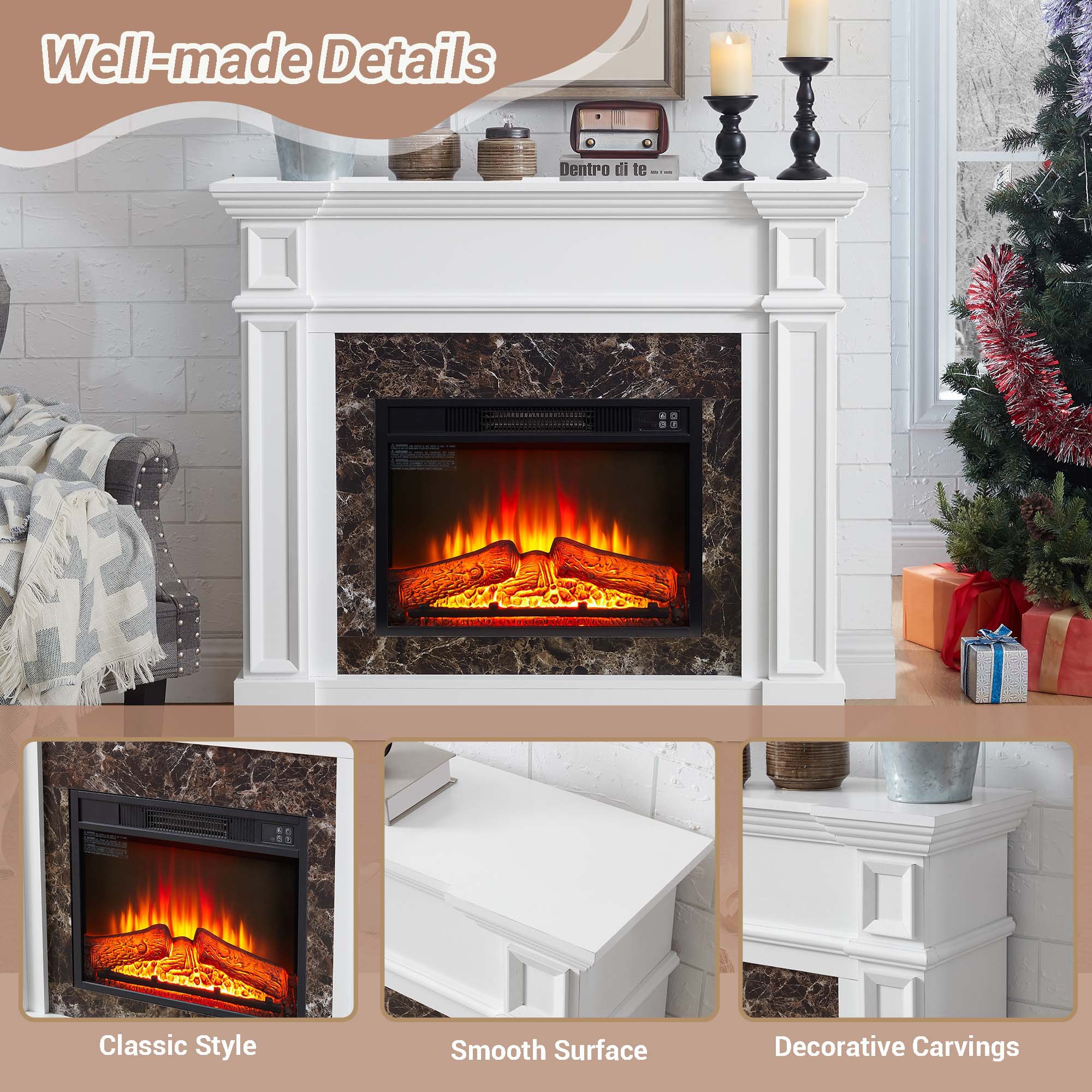 Fun Orange FUN25EF12 Electric-Fireplaces - View #7
