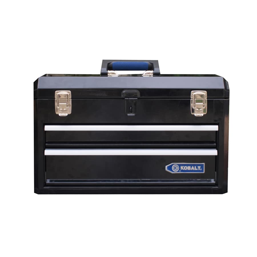 Kobalt Mini 10.83-in Friction 2-Drawer Blue Steel Tool Box in the Portable  Tool Boxes department at