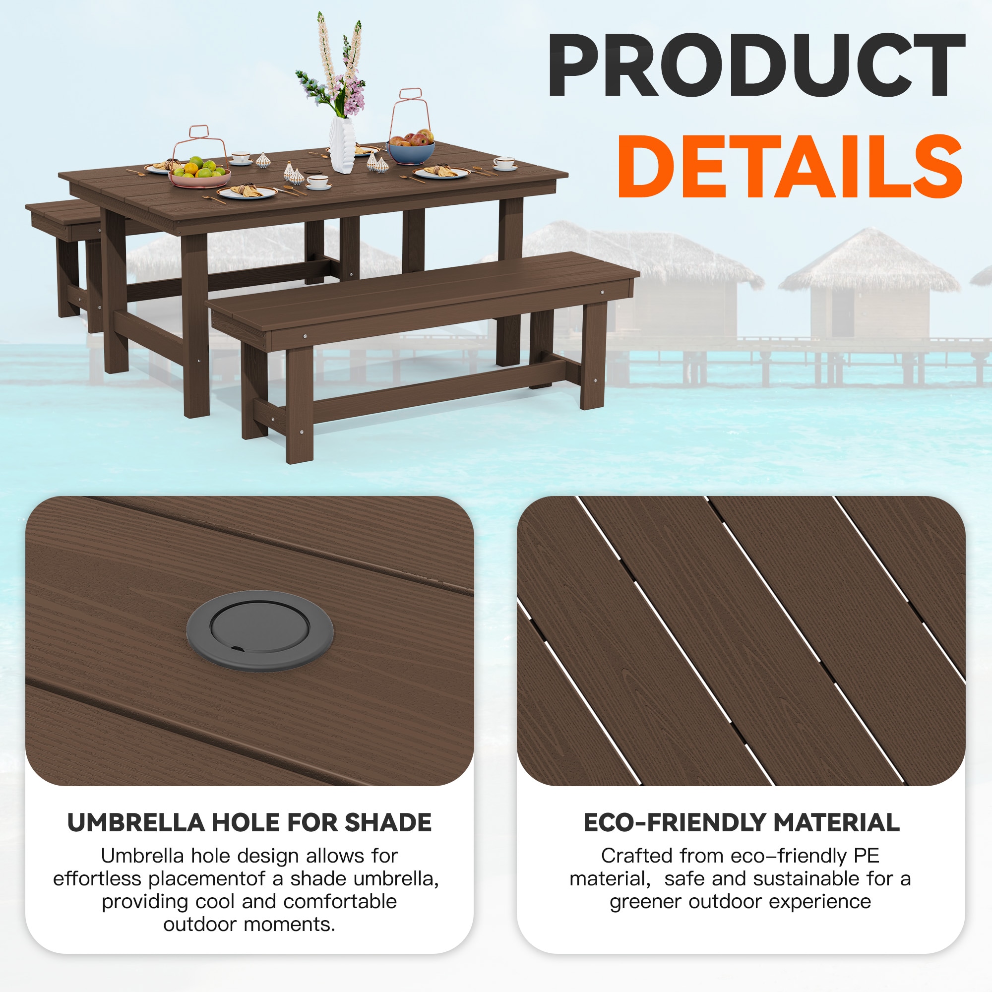 JEAREY PECZD3JT-BN Patio-Dining-Sets - View #3