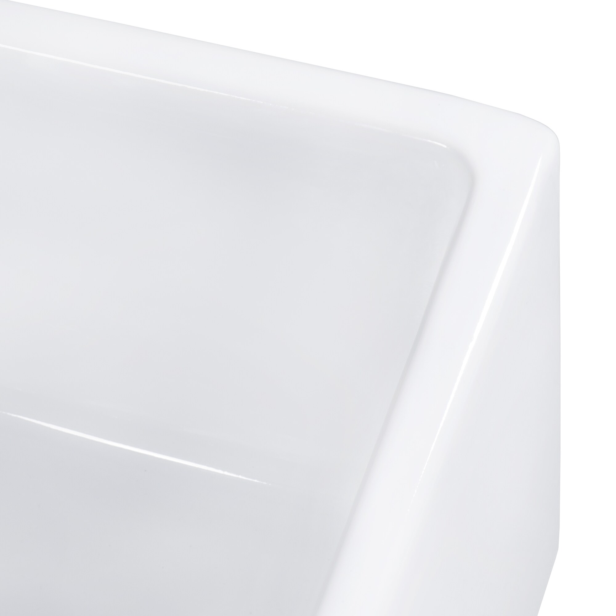Ruvati 30-Inch White Fireclay Farmhouse Kitchen Sink
