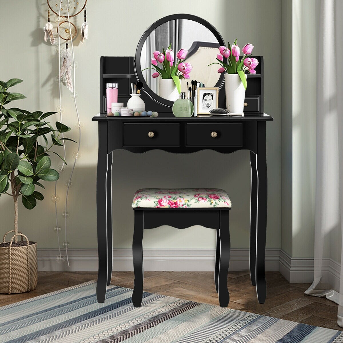 CASAINC WF-HYSN-66130BK Bedroom-Vanities - View #9