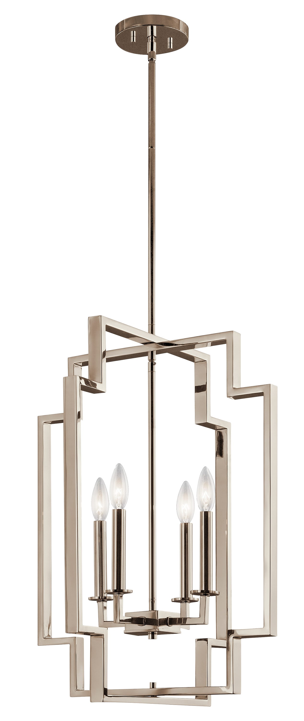 Kichler Downtown Deco 6-Light Polished Nickel Transitional Chandelier