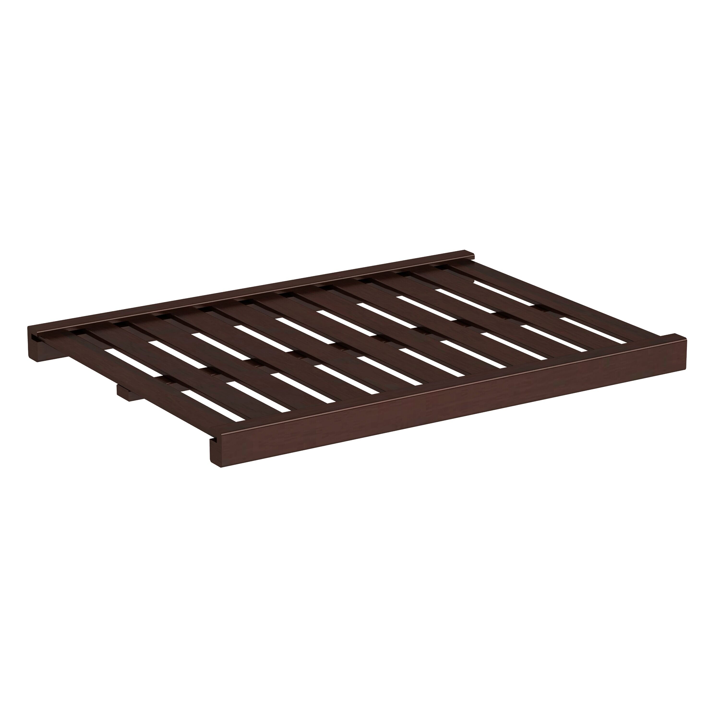 allen + roth WSLVS1621-1J Hartford 21.75-in W x 16-in D Java Ventilated Shelving Wood Closet Shelf (1 Shelf)