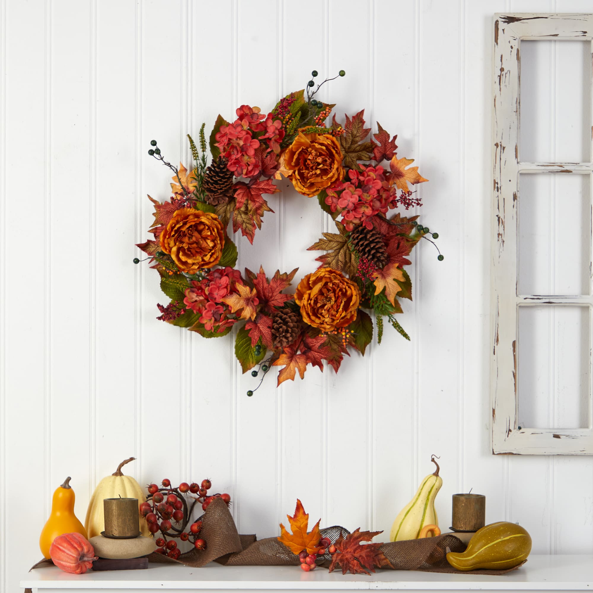 Nearly Natural W1229 Artificial-Thanksgiving-Wreaths - View #5