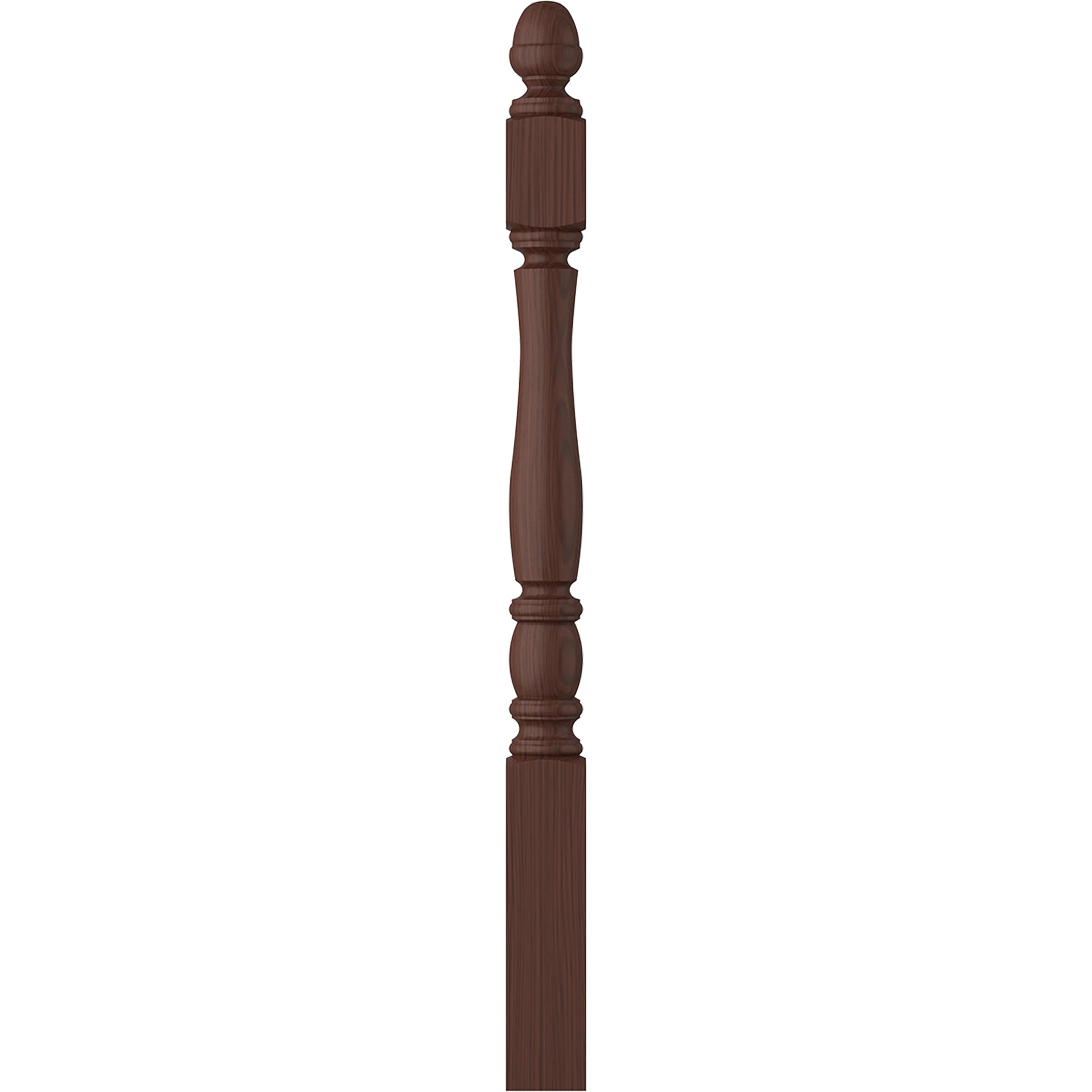 L.J. Smith Stair Systems LJP-3340-W Briarcliffe 3.5-in x 47.5-in Unfinished Walnut Starting Stair Newel Post