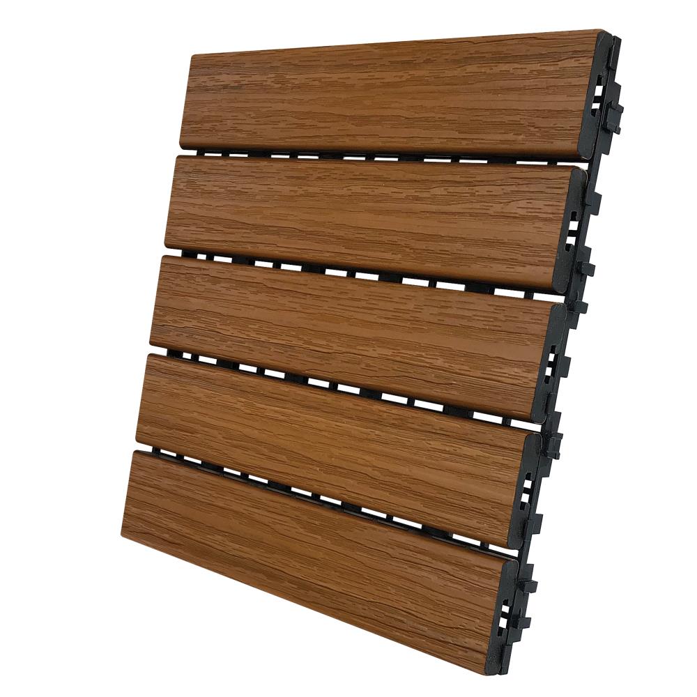 Aura DS5-G06-RC03 Honey Teak Polymer Deck Tile