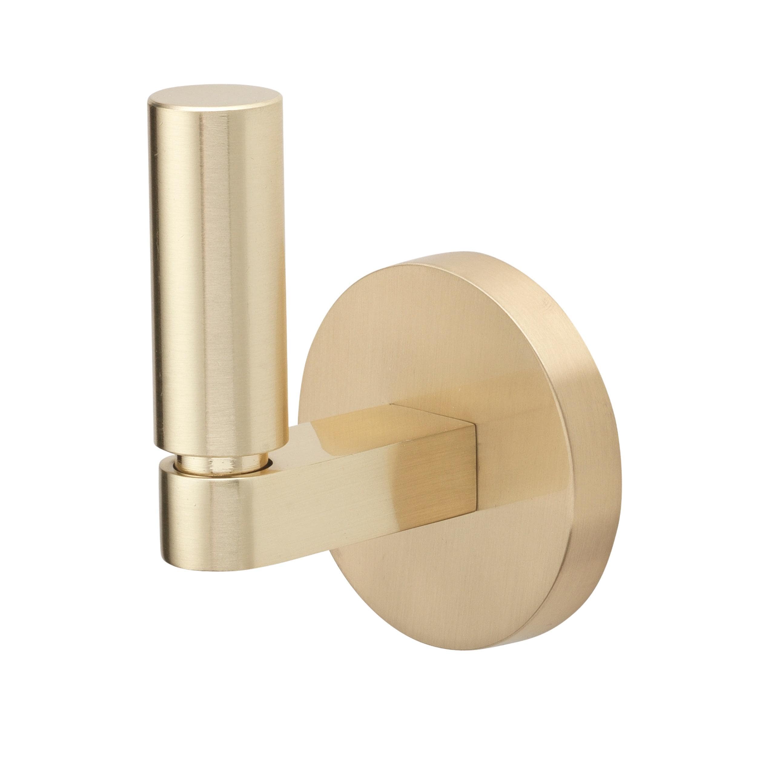 GlideRite Hardware 9030-RD-CHPG-1 2 in. Robe Hook with Rounded Backplate - 9030-RD